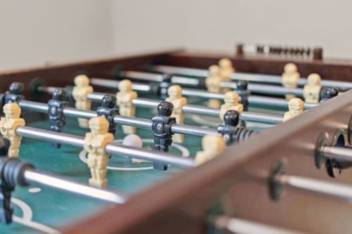 Challenge friends to a friendly match at your dedicated foosball table, perfect for creating memorable moments during your stay.